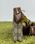 Borsa Gucci a tracolla con finitura in pelle Beige