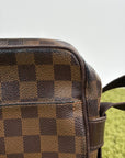 Marsupio Louis Vuitton Olav PM in tela Damier Marrone