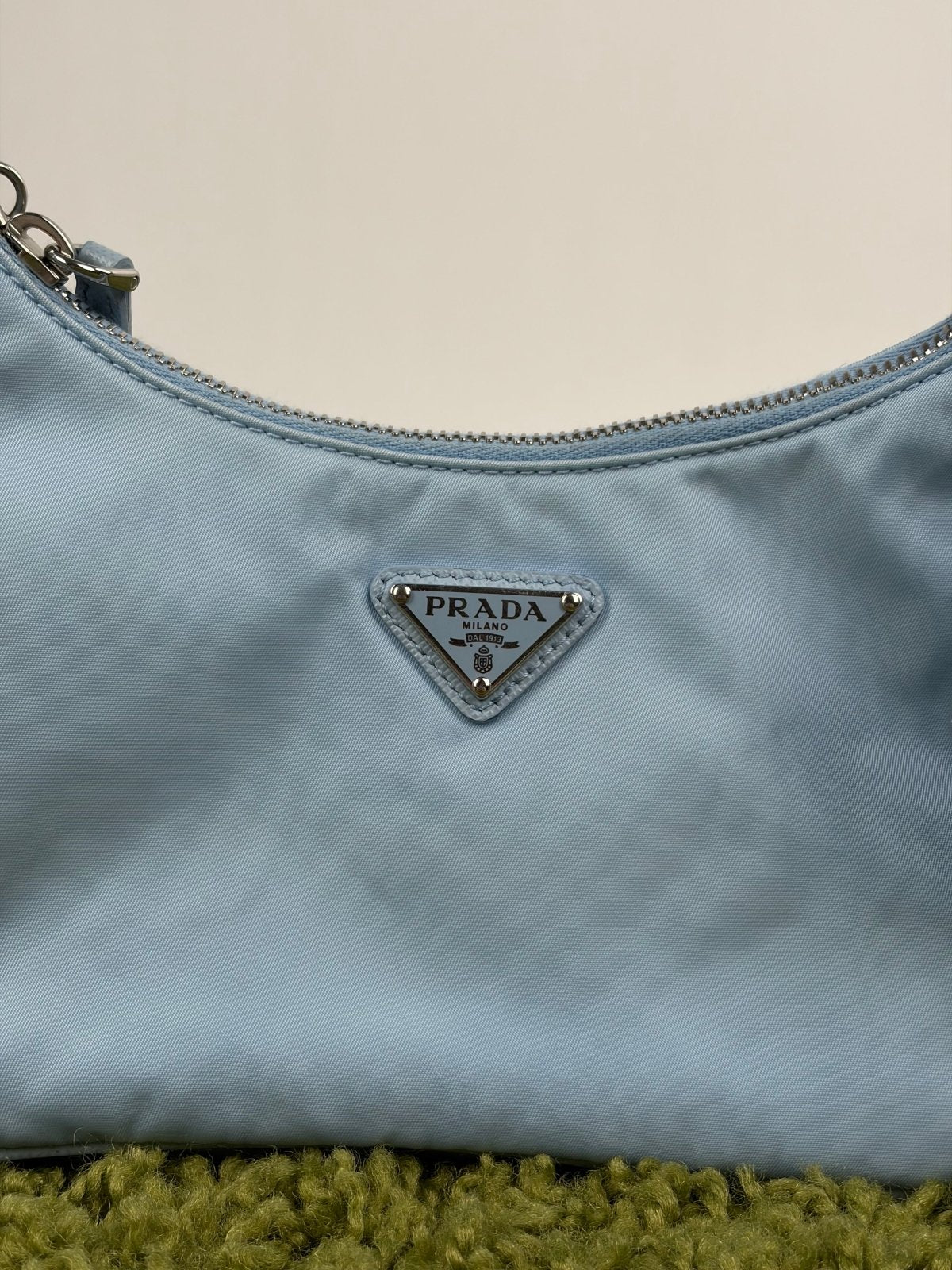Borsa a spalla Prada Re-Edition Azzurro - Second Hand Di Fiore