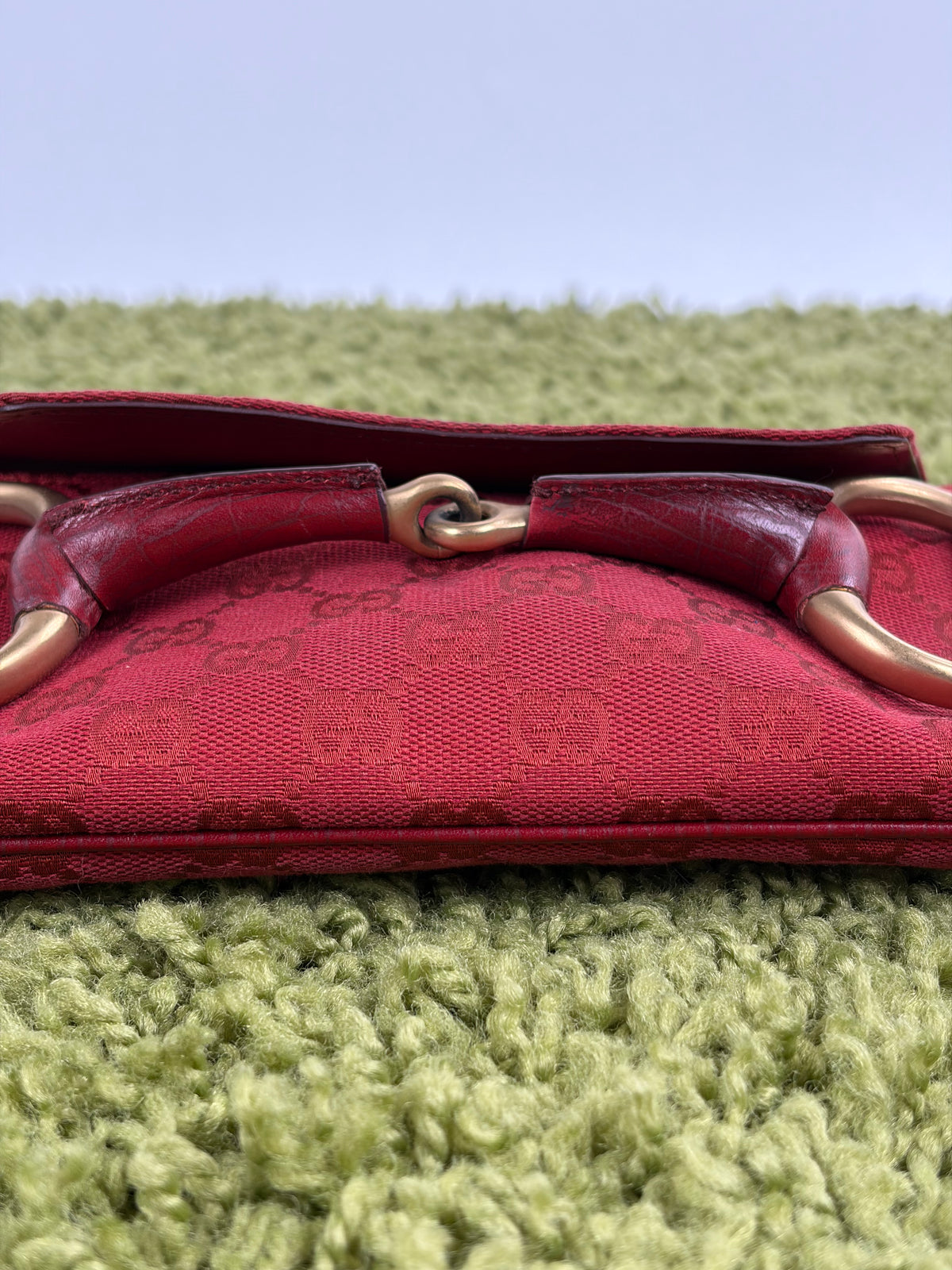 Borsa Gucci Horsebit Chain Rossa