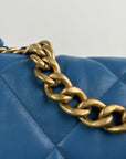 Borsa Chanel 19 Trapuntata in Pelle Azzurra