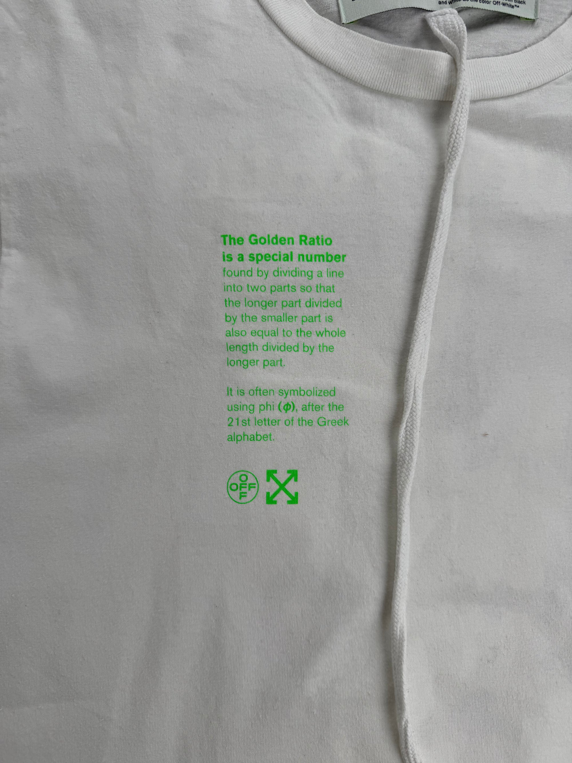 T-Shirt Off White Golden Ratio veste XL