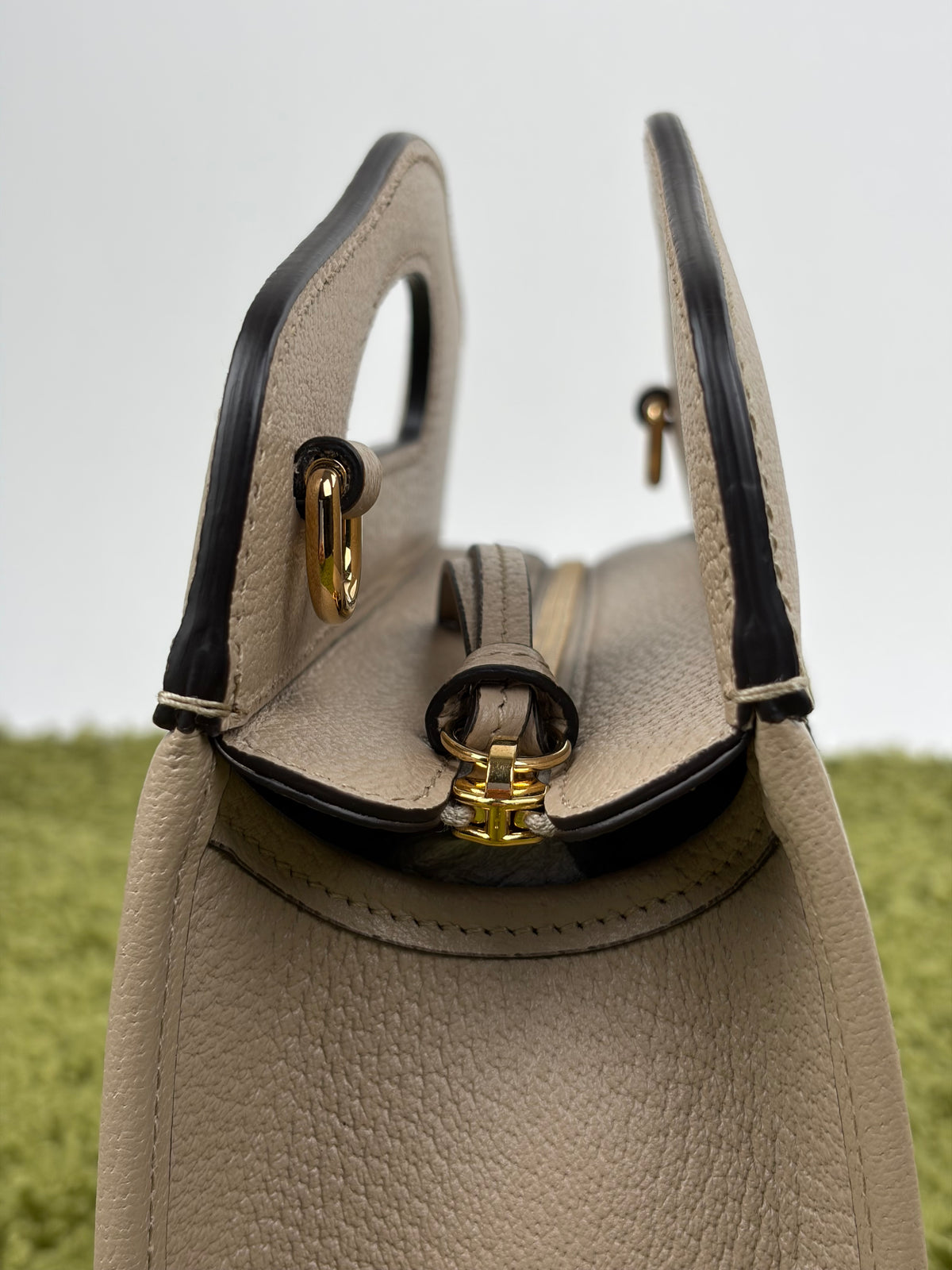 Borsa Gucci Ophidia Cut Out Handle Tote Beige