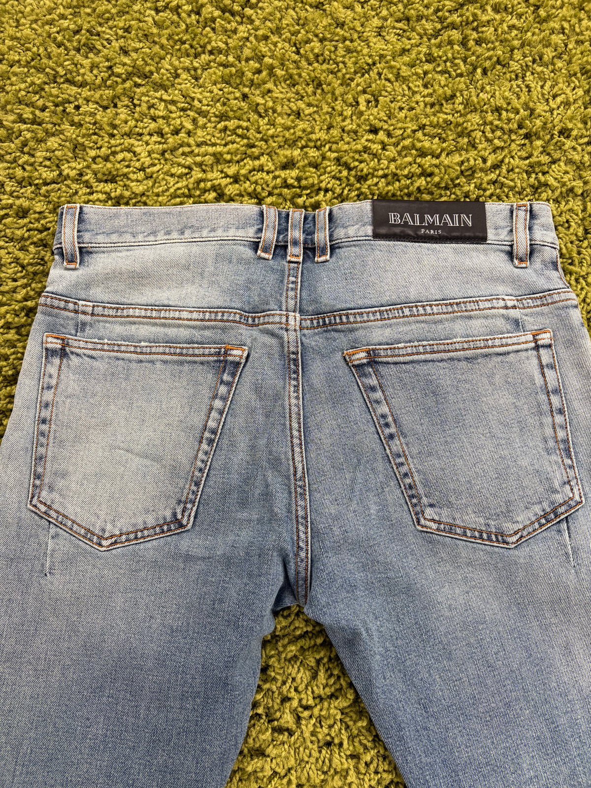 Jeans Biker Balmain in Denim 29