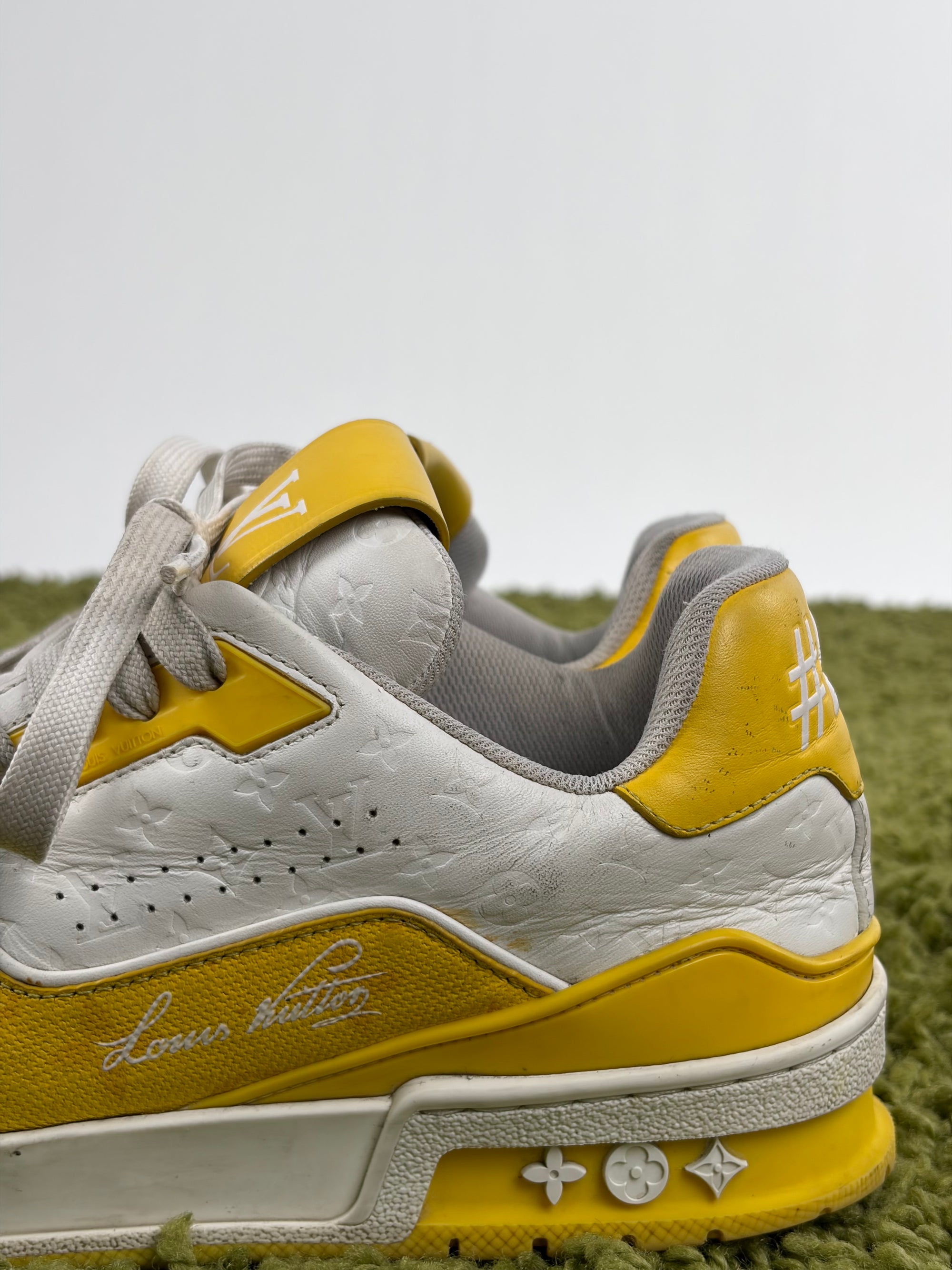 Louis vuitton trainer Size 6=40 calza 41 bianca e gialla