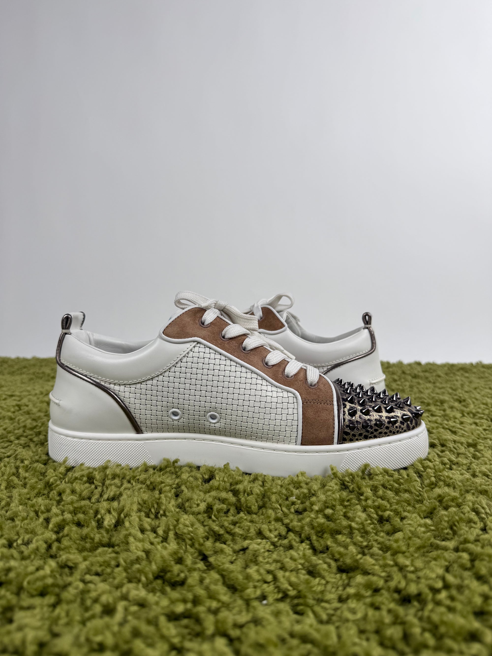Christian Louboutin Spikes Bianco multicolor 43