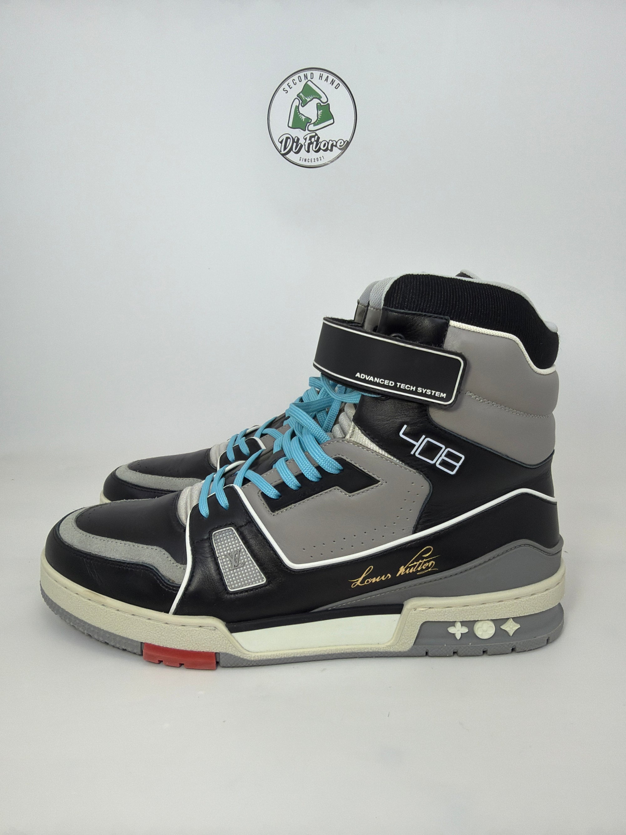 Louis Vuitton trainer high Sizs 9=43 veste 44 multicolore