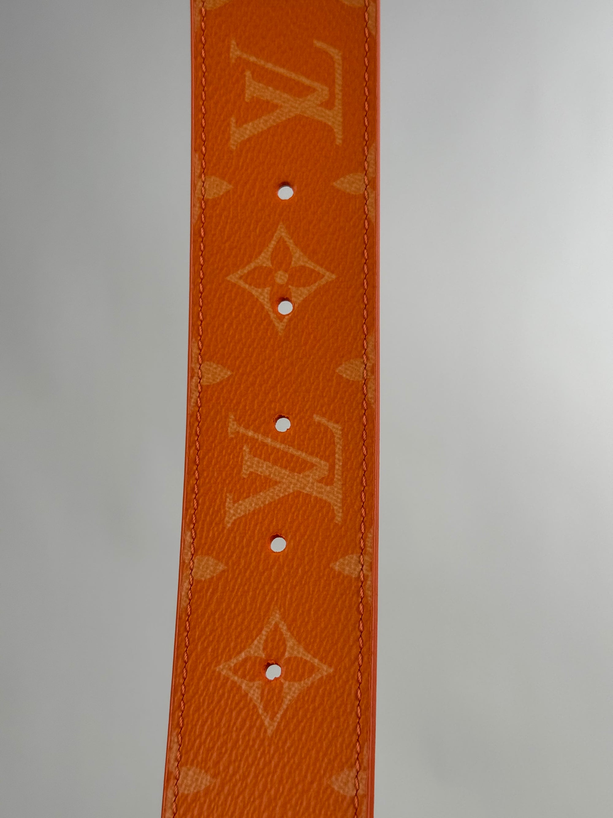 Cintura Monogram Reversibile Louis Vuitton Arancione 90/36