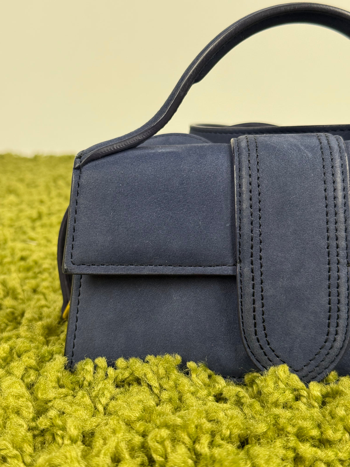 Borsa Mini Jacquemus La Grande Bambino In camoscio Blu