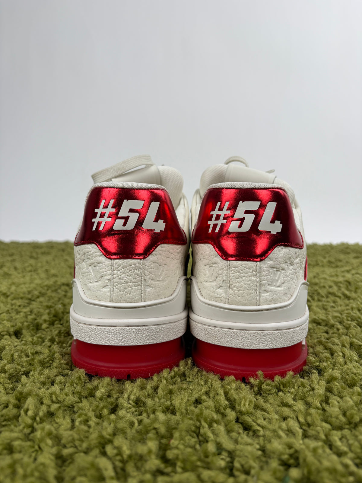 Louis Vuitton Trainer Bianco Rosso 8