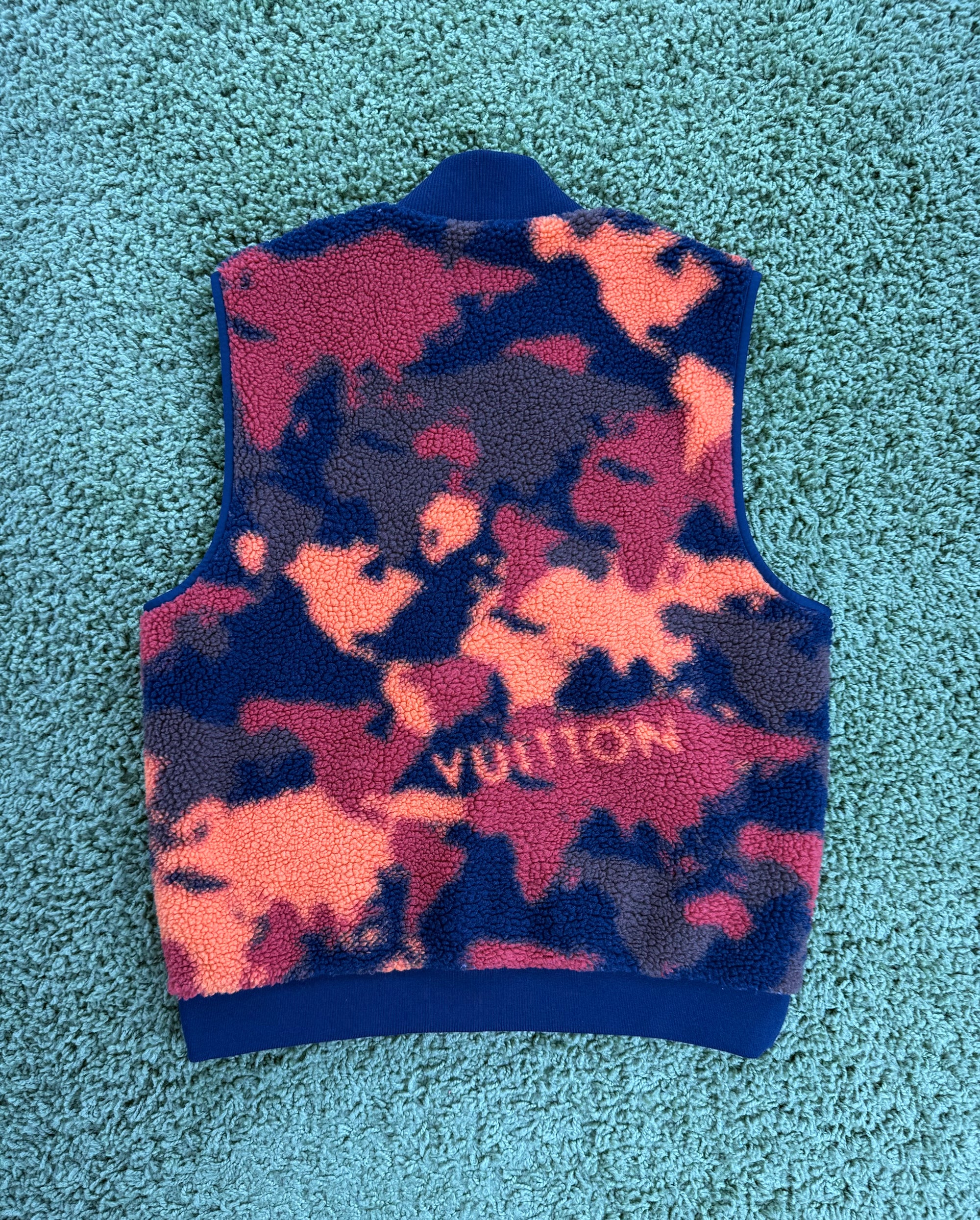 Smanicato Reversibile Louis Vuitton Nero Arancione Camouflage XL