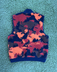 Smanicato Reversibile Louis Vuitton Nero Arancione Camouflage XL