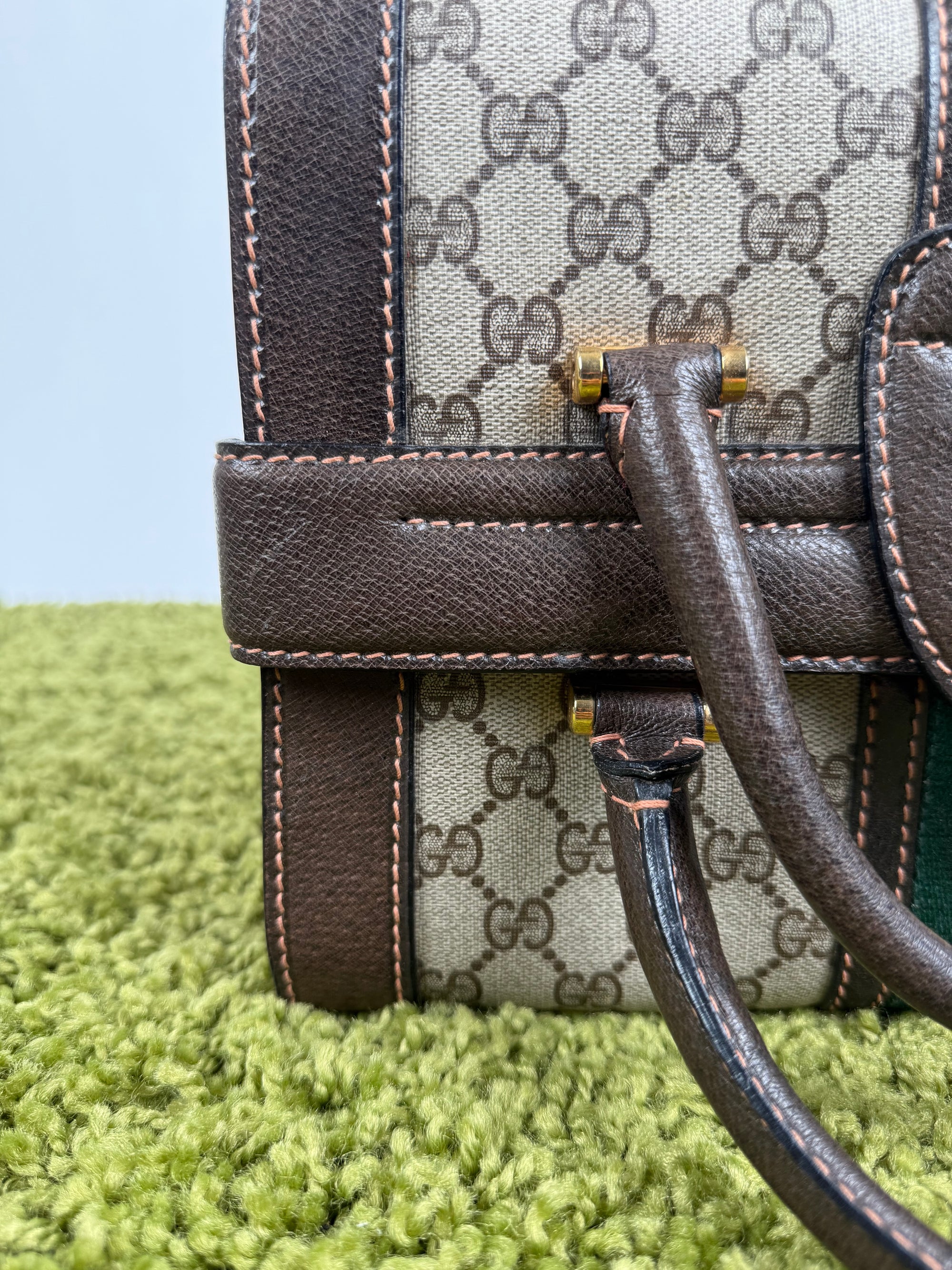 Gucci Savoy Borsa rigida in tela Monogram