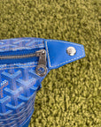 Beauty Case Boeing Goyard in tela Goyardine Blu