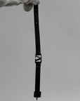 Bracciale Valentino Garavani In Pelle Nero Rosso