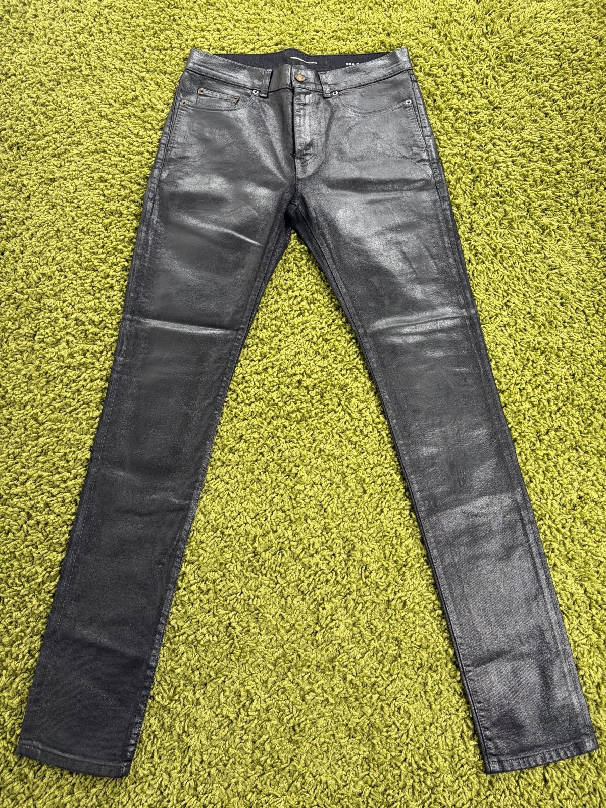 Jeans Yves Saint Laurent D24 oil coated Nero 30 - Second Hand Di Fiore