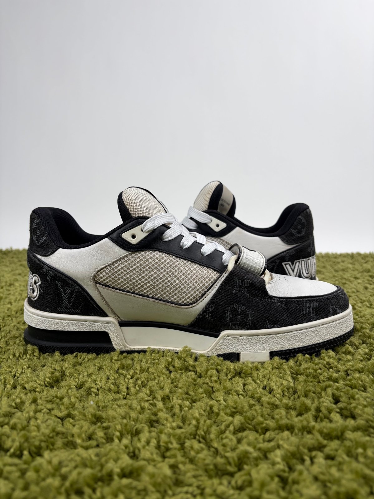 Louis Vuitton Trainer Denim Nera 7 - Second Hand Di Fiore