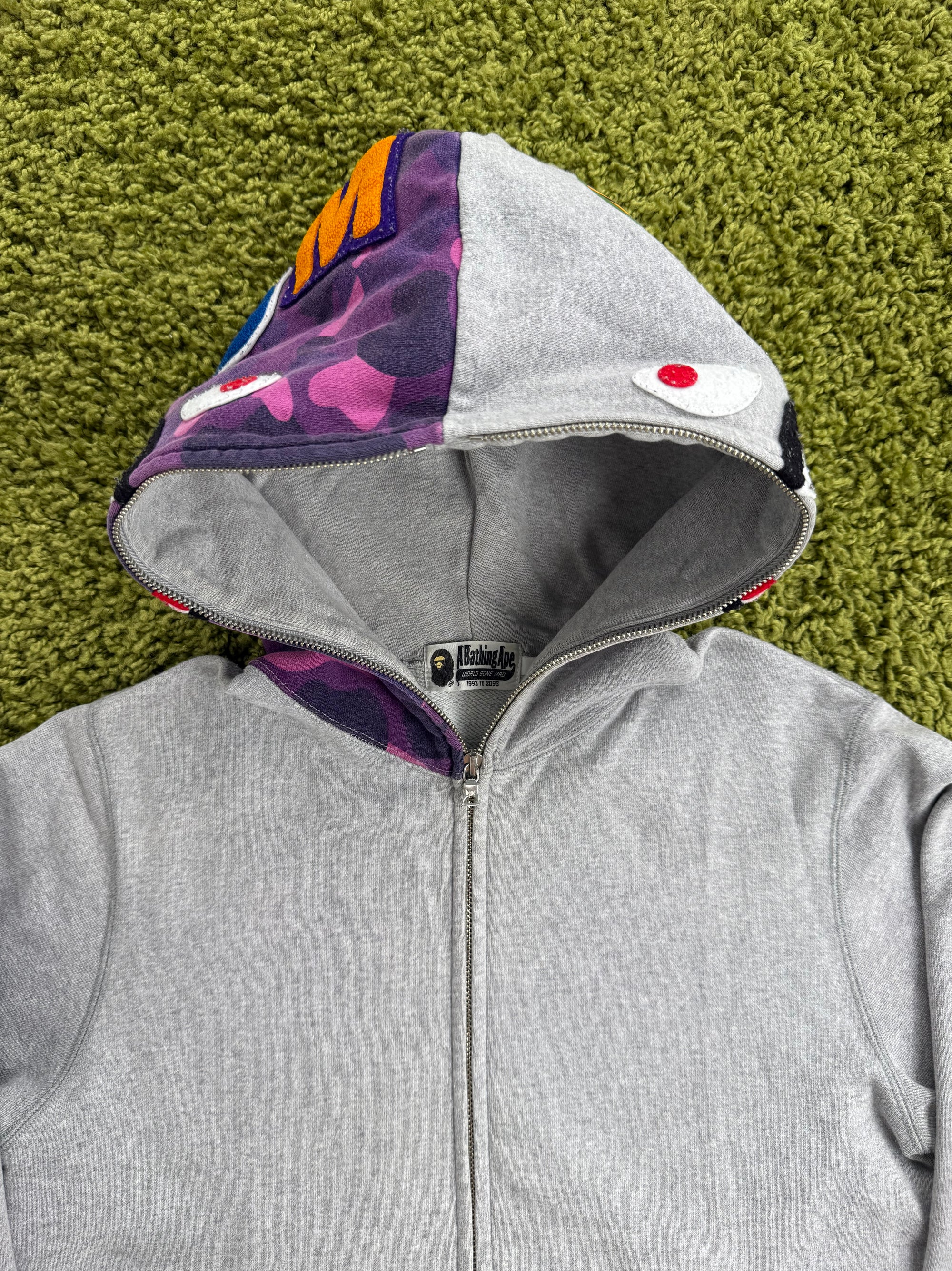 Felpa Shark  Bape Grigia M