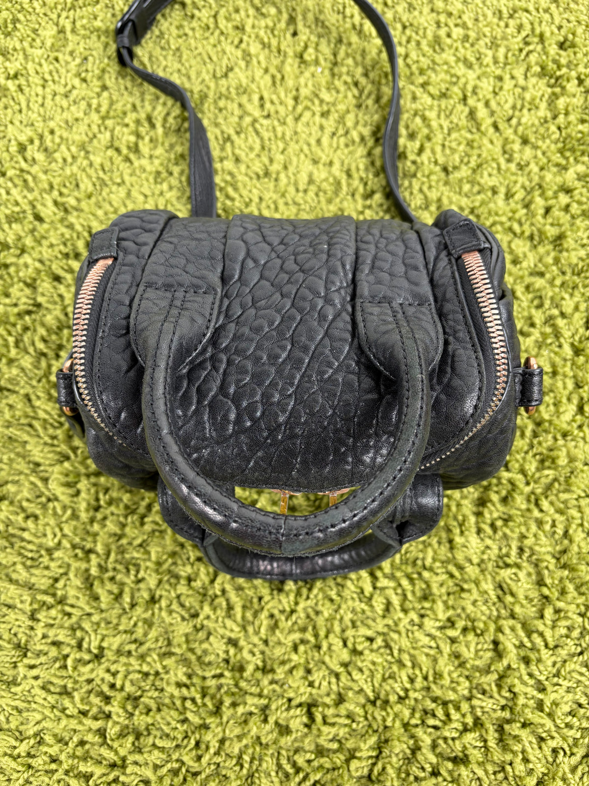 Borsa Alexander Wang Rockie in pelle nera