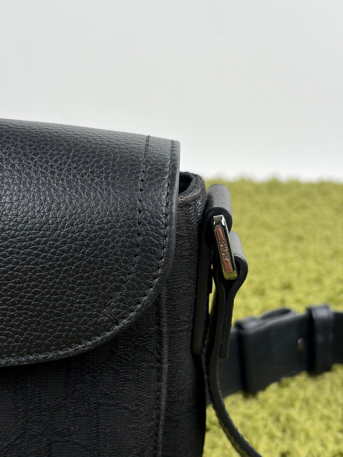 Borsa a tracolla mini saddle Christian Dior Nera