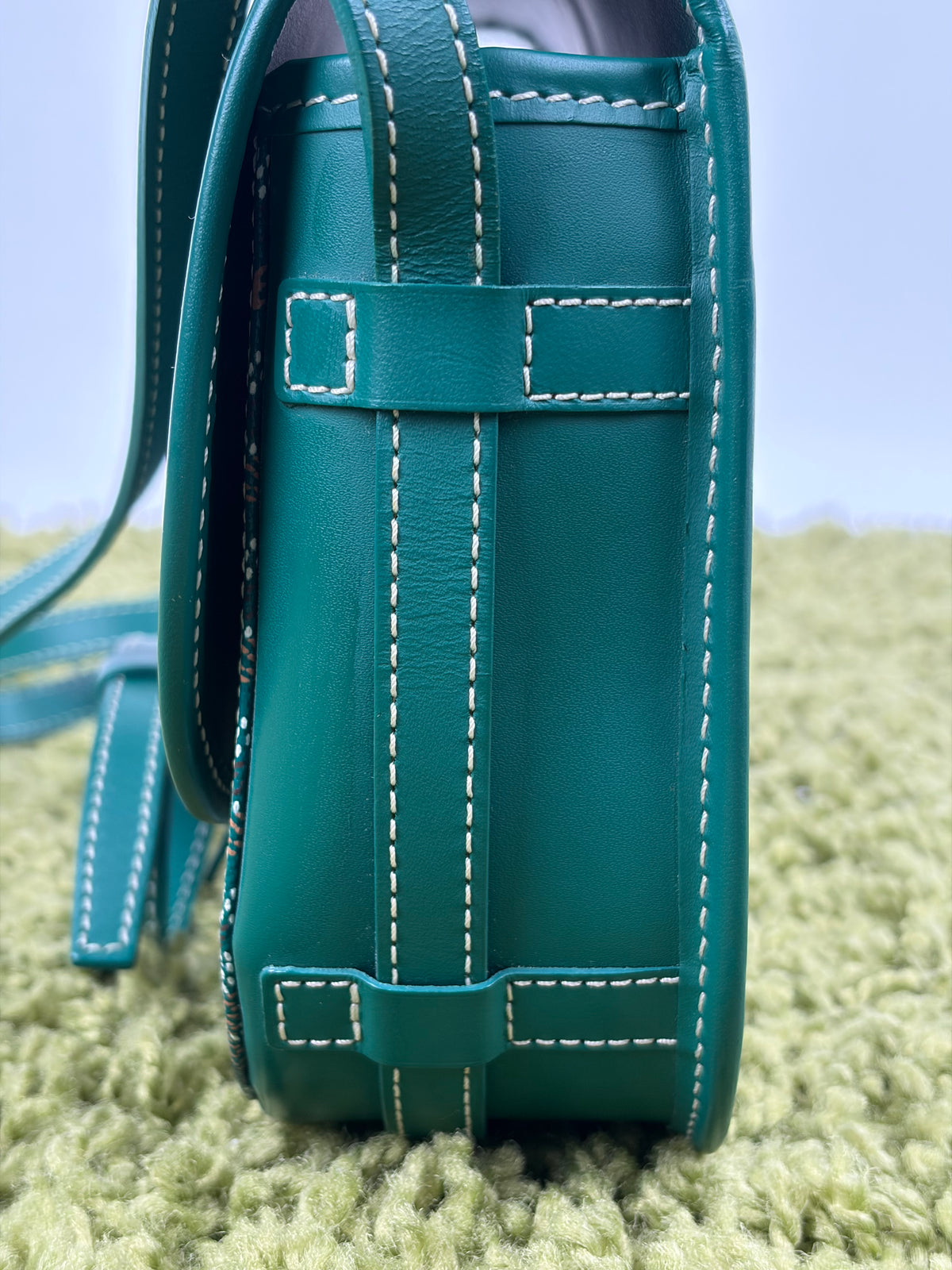 Borsa Goyard Belvedere PM in tela Goyardine Verde