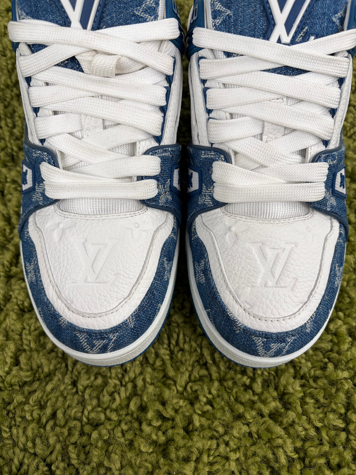 Louis Vuitton Trainer Denim Blu 38 - Second Hand Di Fiore