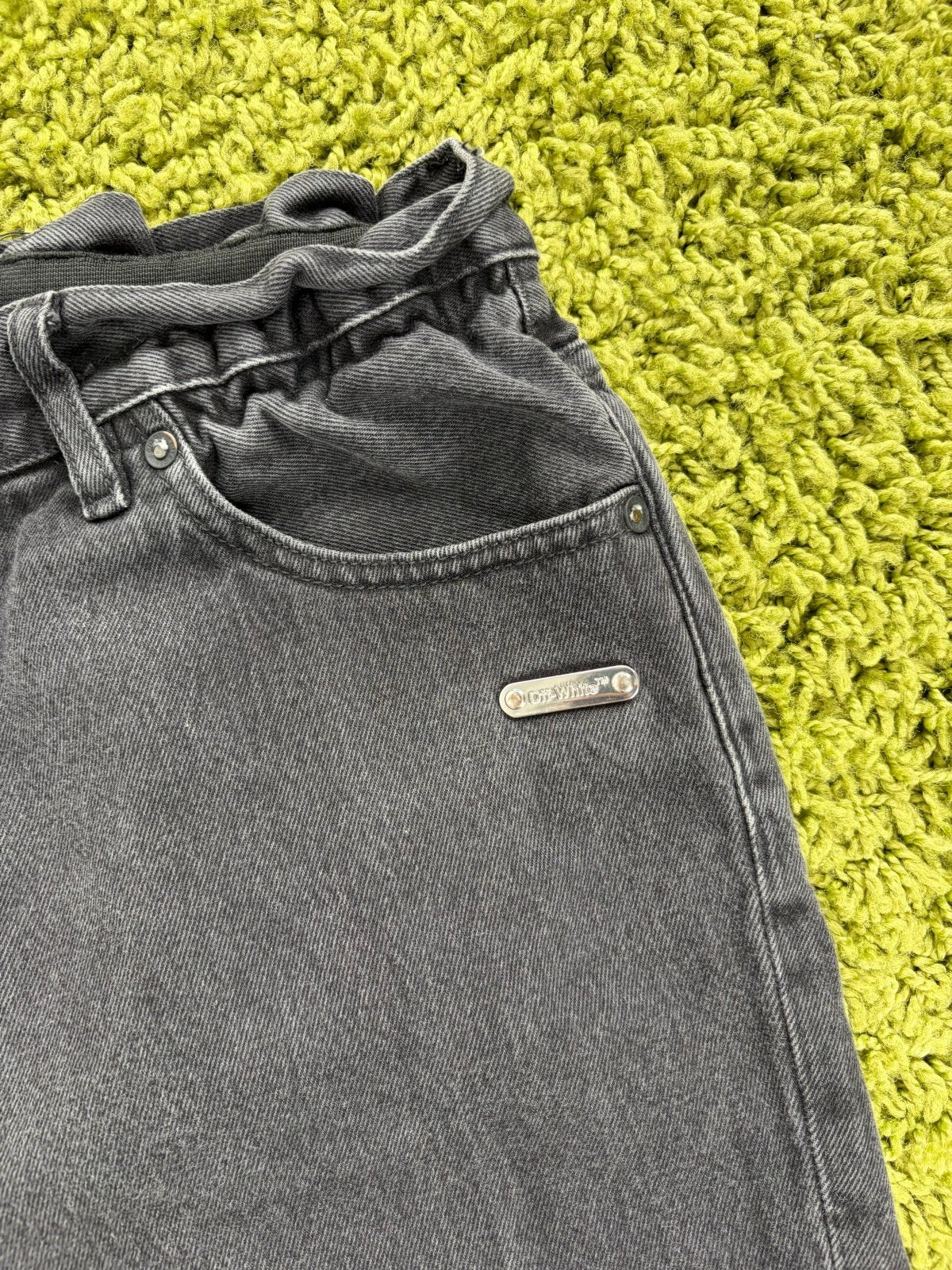 Jeans Off White in Denim Nero 34 - Second Hand Di Fiore