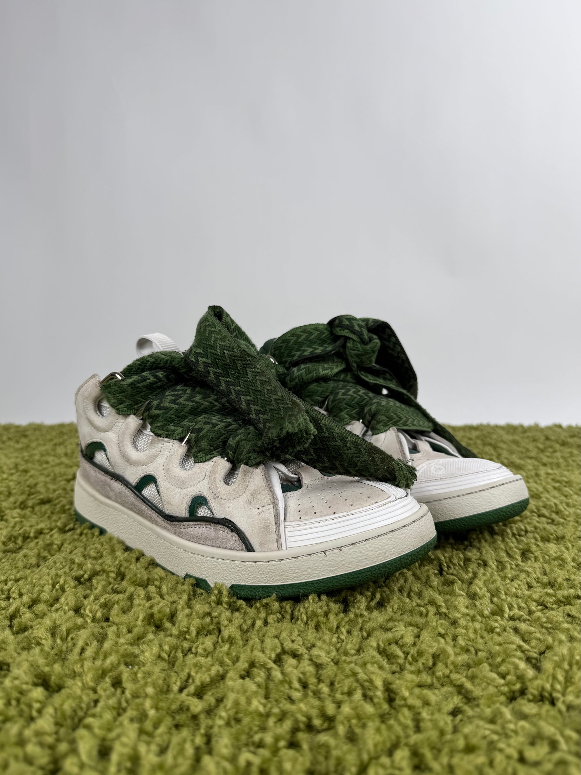 Lanvin Curb Verde Bianca 39