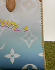 Borsa Louis Vuitton OnTheGo azzurra bianca e gialla