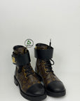 stivale Louis Vuitton Wonderland Size 36.5 Marrone e nero