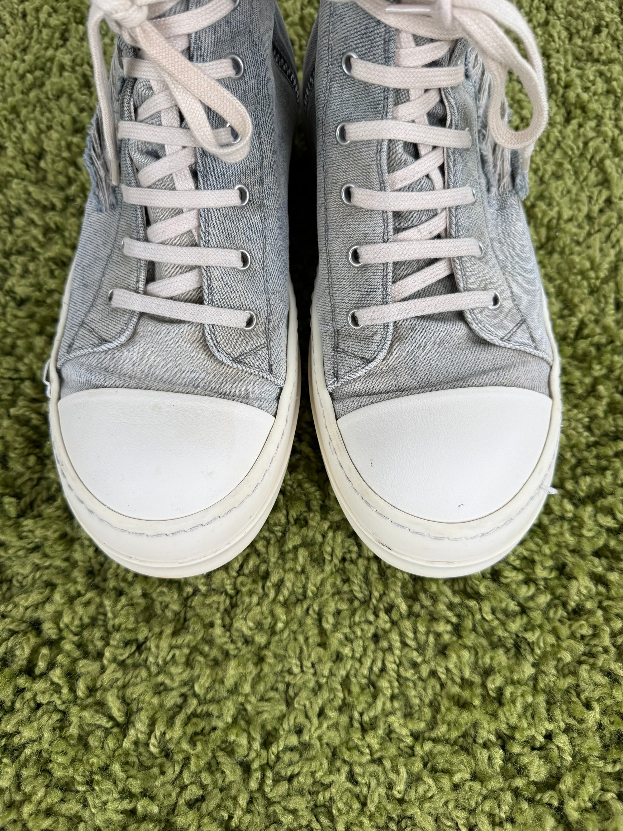 Rick Owens High Top Distressed In denim 42