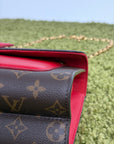 Borsa Louis Vuitton Victoire marrone rossa e oro