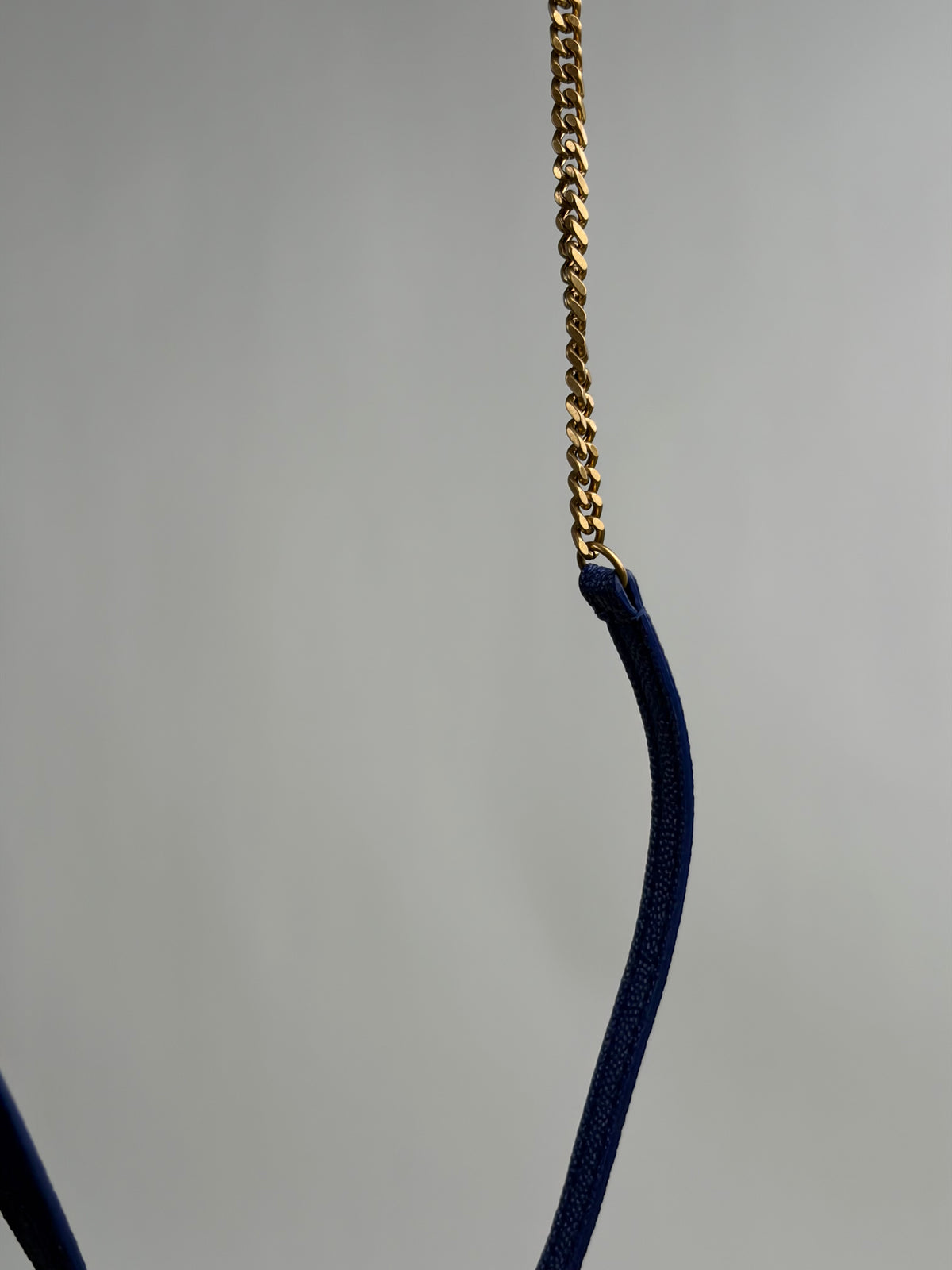Borsa a spalla Saint Laurent Baby LoubBlu