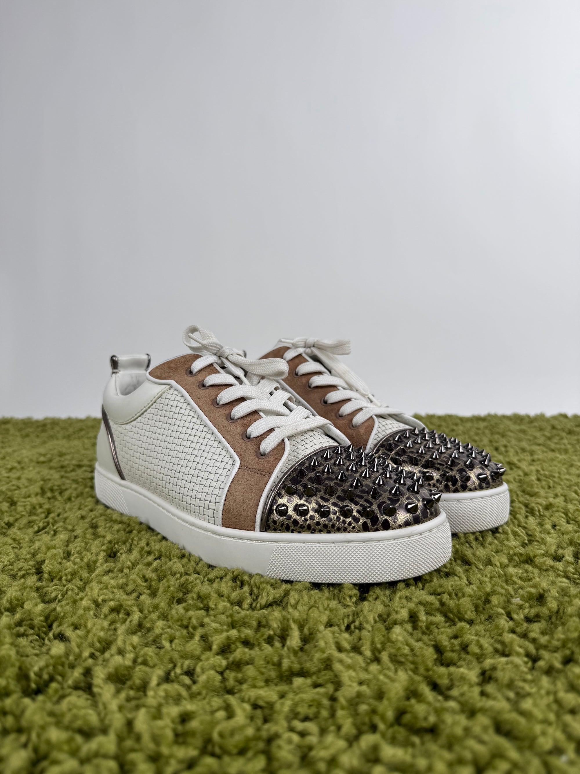 Christian Louboutin Spikes Bianco multicolor 43