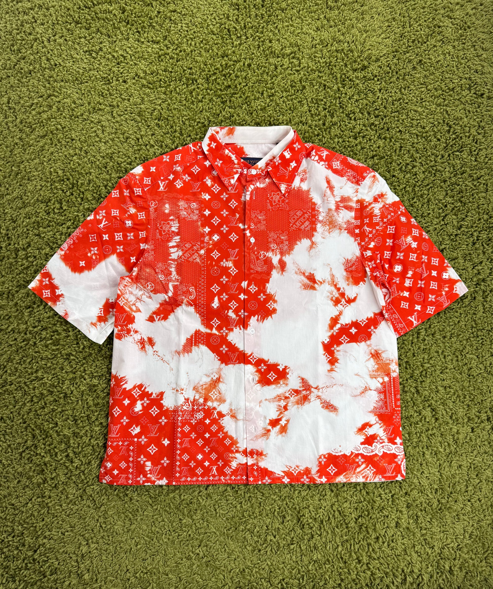Camicia Louis Vuitton Rossa XXL