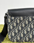 Borsello Dior Monogram blu e grigio