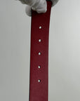 Cintura Prada Reversibile Nero Rosso 90/36 103cm