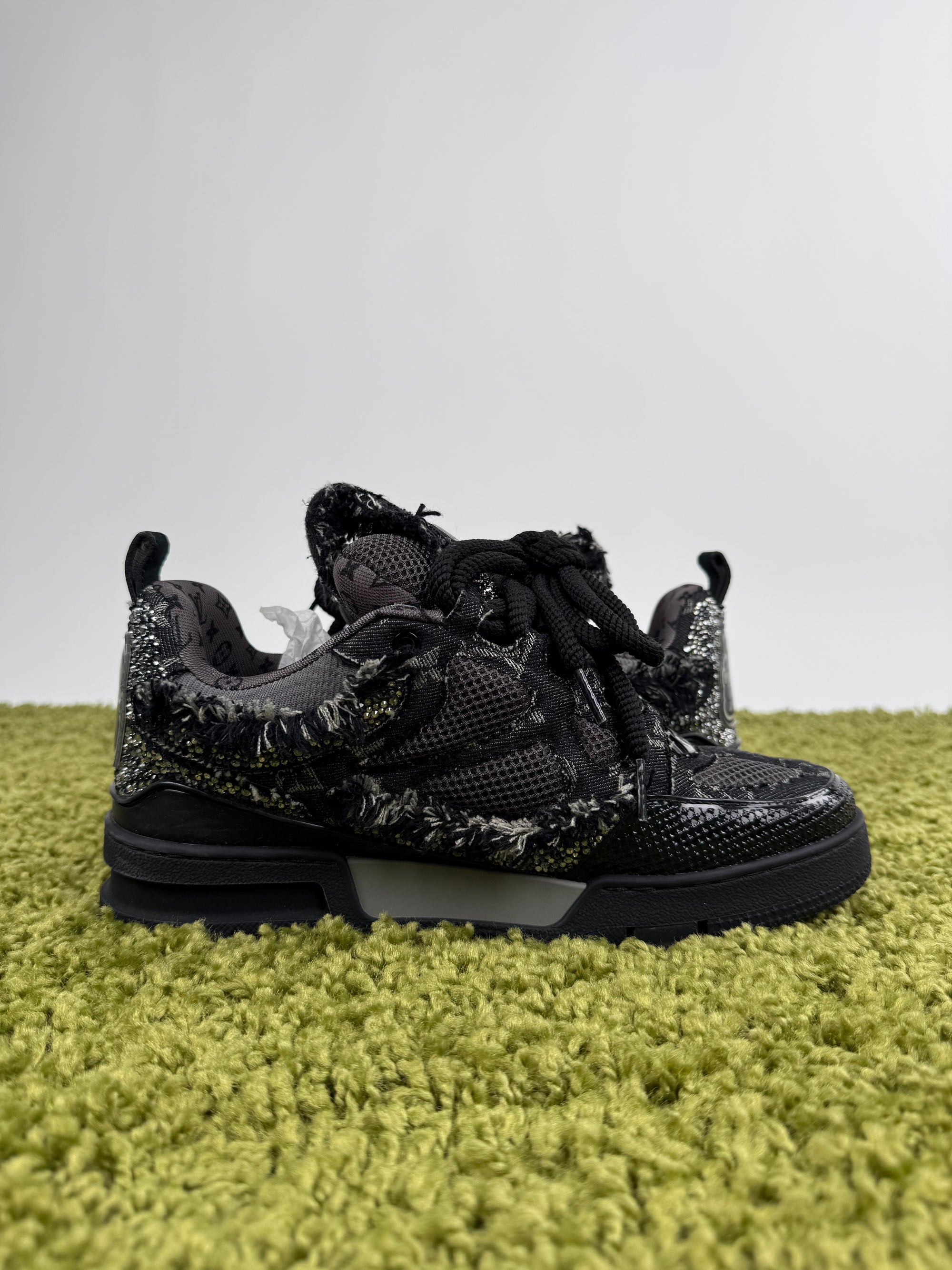 Louis Vuitton Skate in denim con dettagli Swaroski 42 veste 43