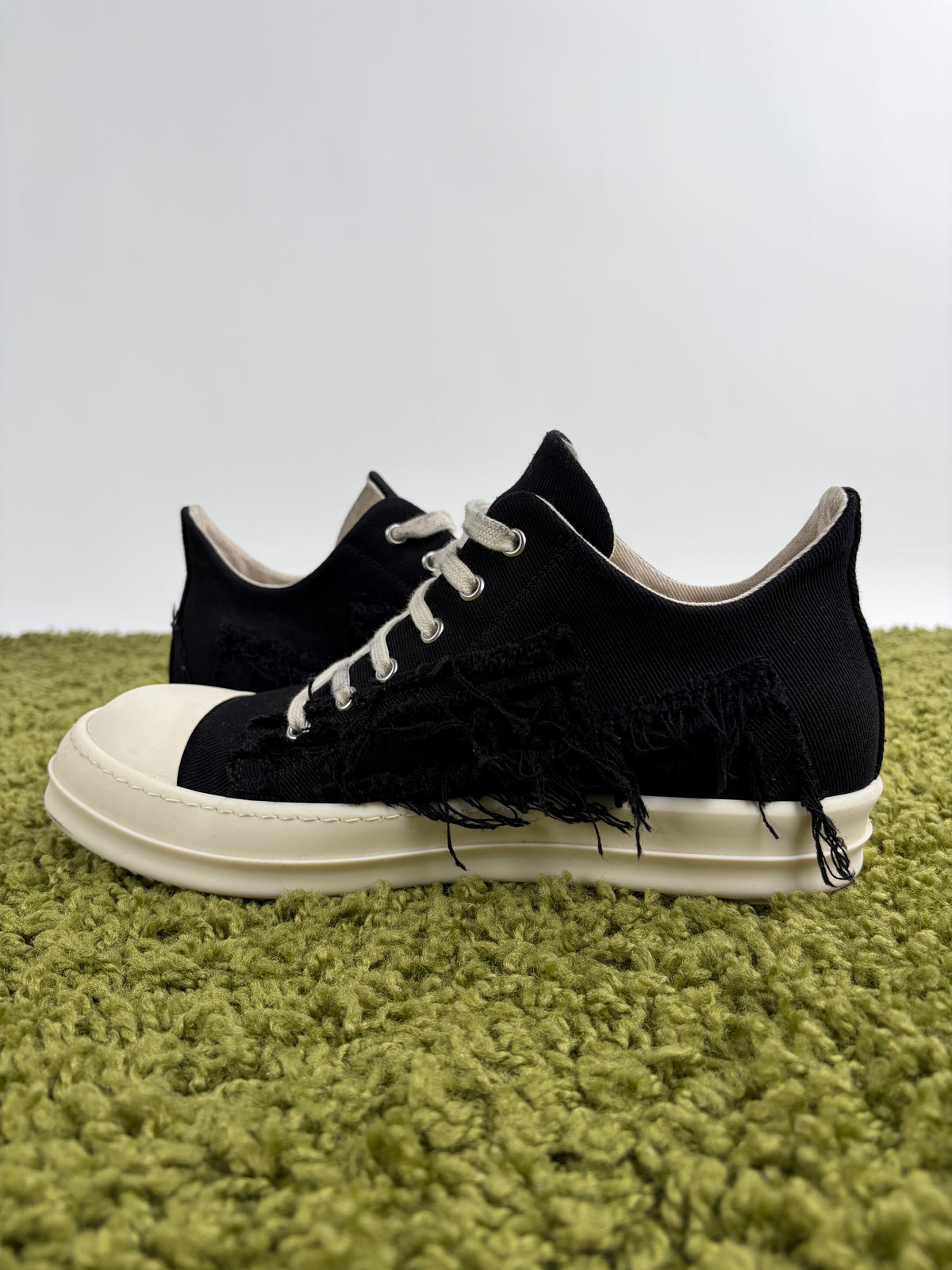 Rick Owens Ramones Low Distressed Nera 42.5