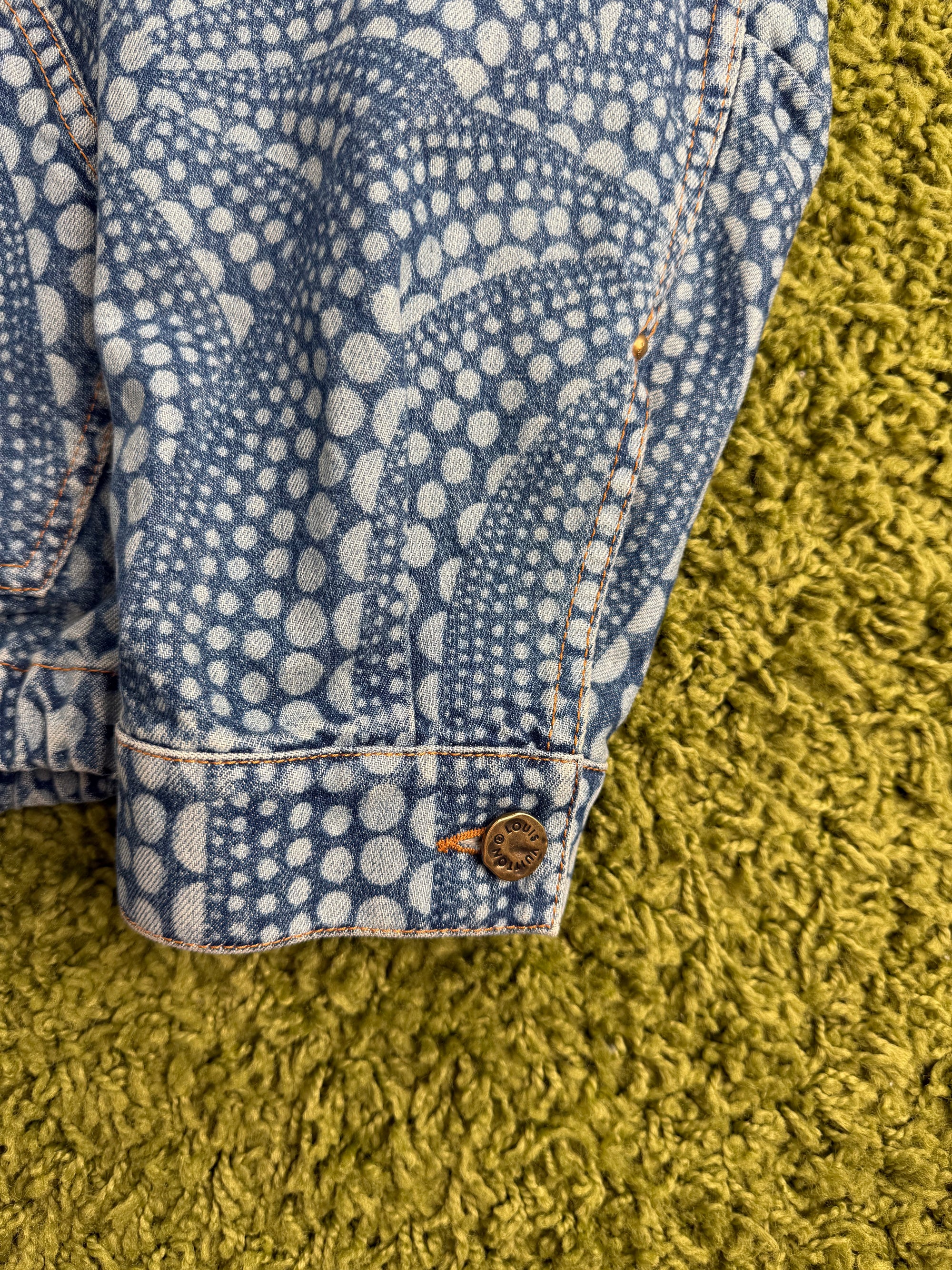 Giacca Louis Vuitton X Yayoi Kusama in denim 54