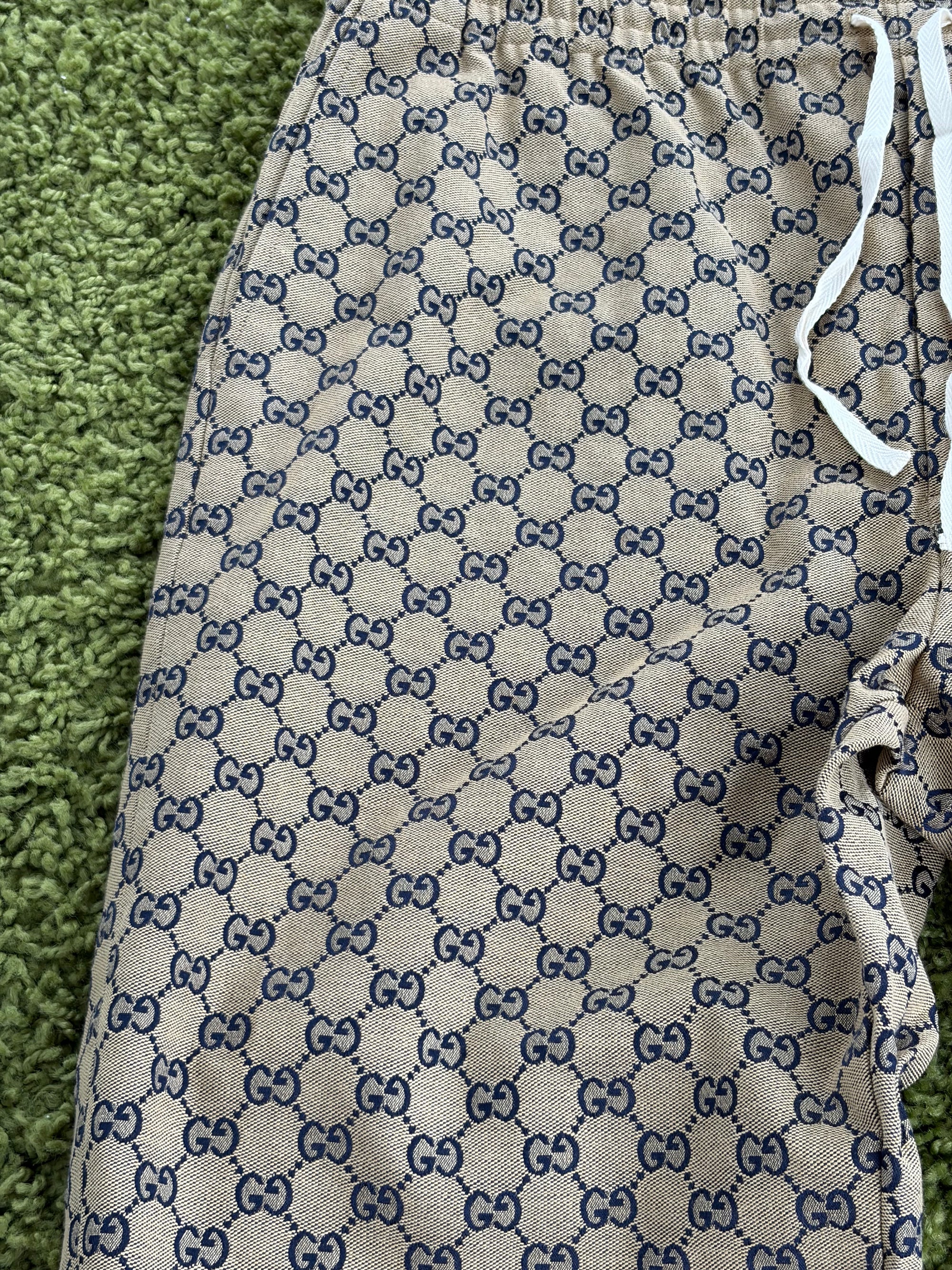 Pantalone Gucci Size 56 beige e blu