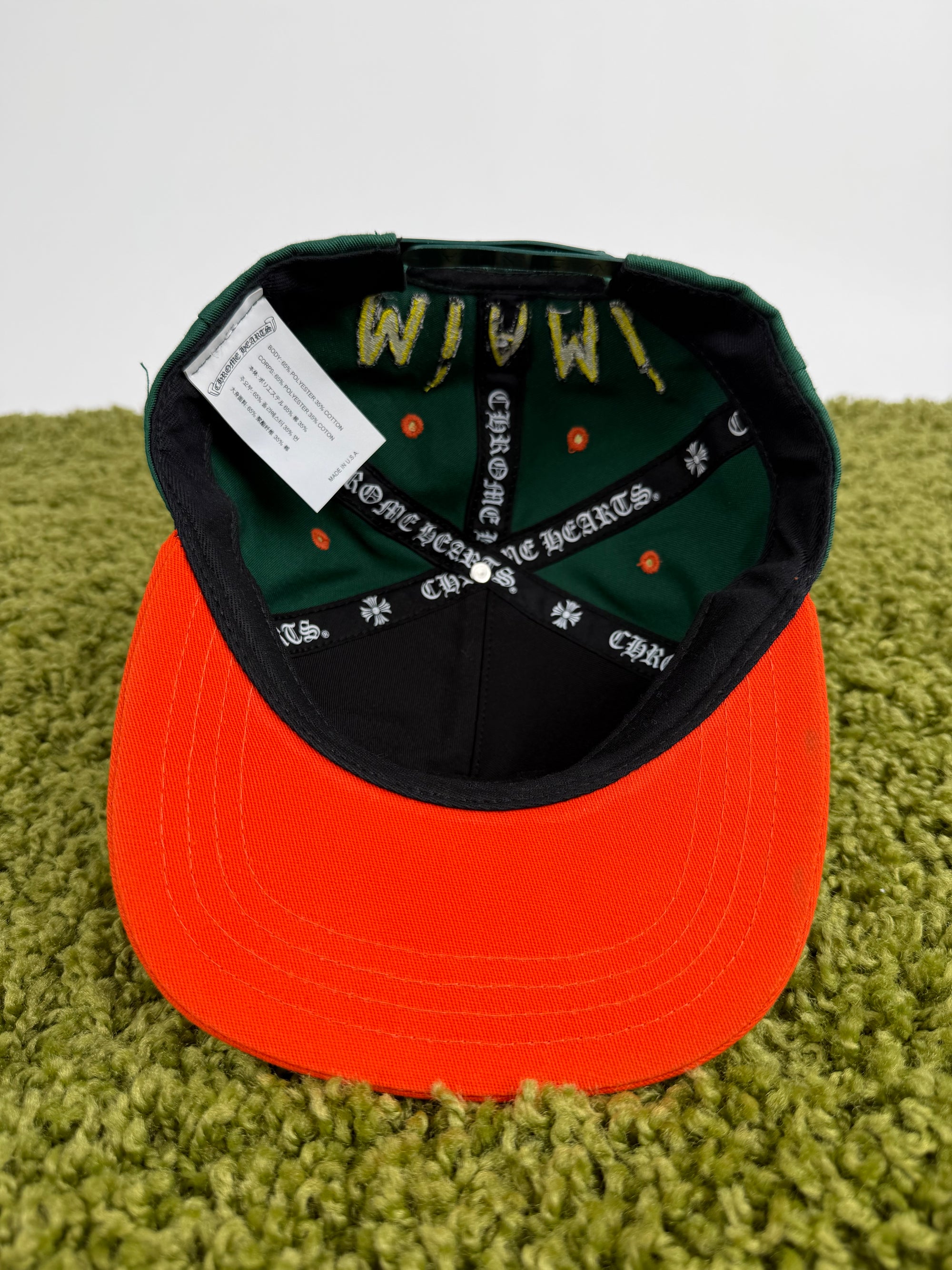 Cappello Chrome Hearts Verde multicolor