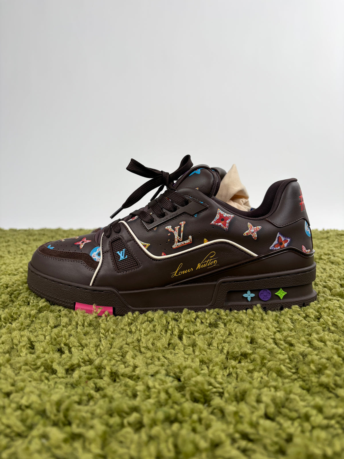 Louis Vuitton Trainer Marrone Multicolor 8.5