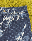 Jeans Monogram Louis Vuitton Blu 36