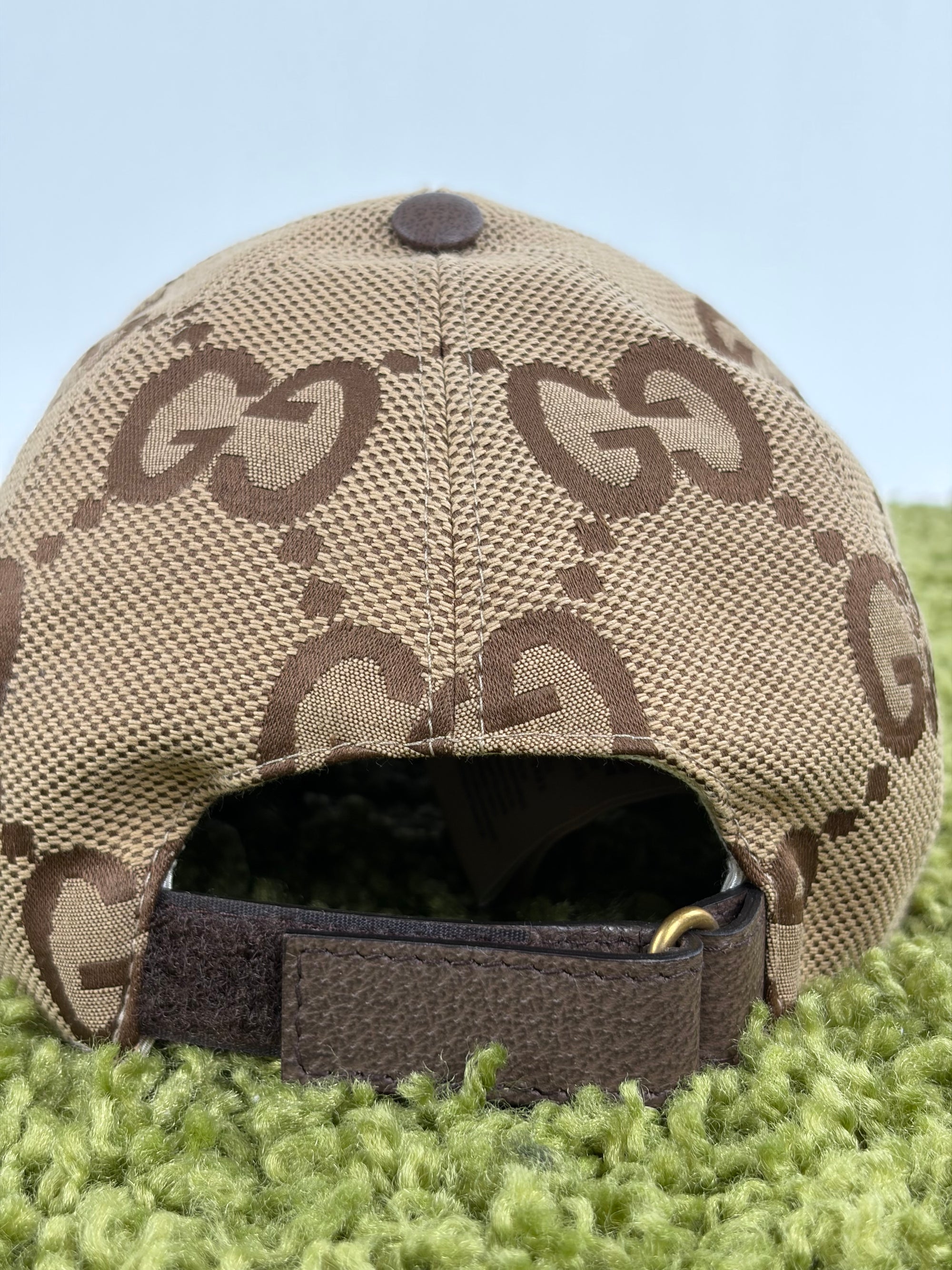 Cappello Gucci marrone e beige