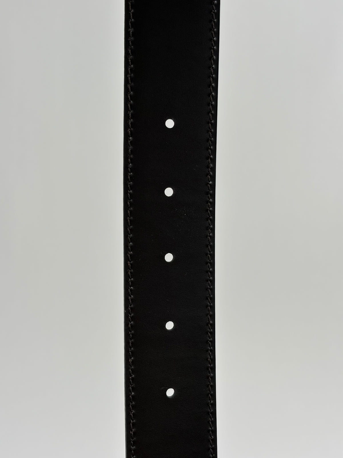 Cintura Ferragamo Double Gancini Reversibile Nero 113cm