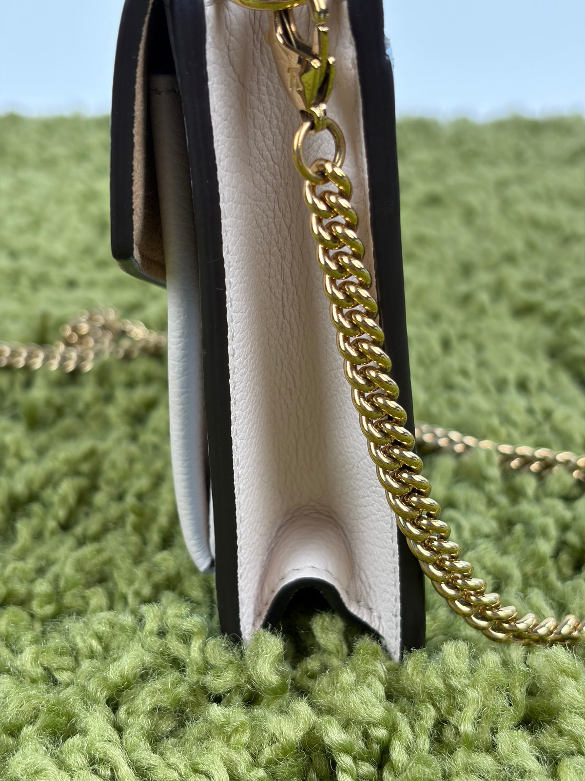 Pochette Louis Vuitton Mylockme Chain Azzurro