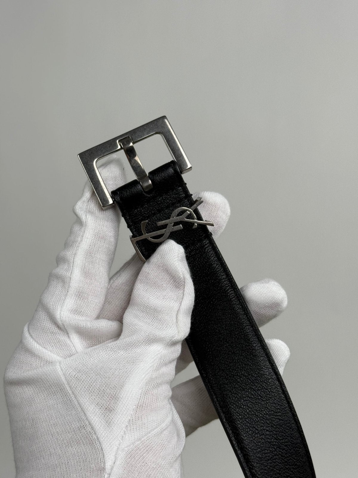 Cintura Saint Laurent Cassandre Nero 110 - Second Hand Di Fiore