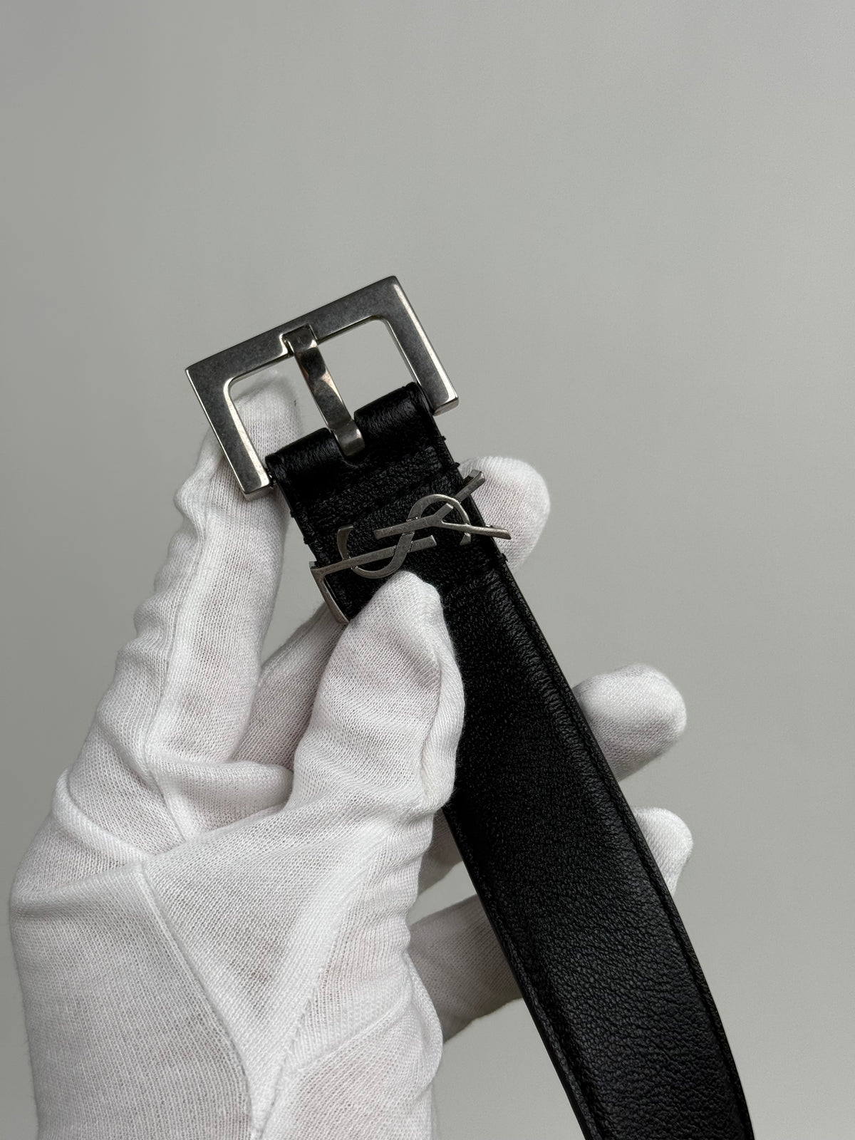 Cintura Saint Laurent Cassandre Nero 110