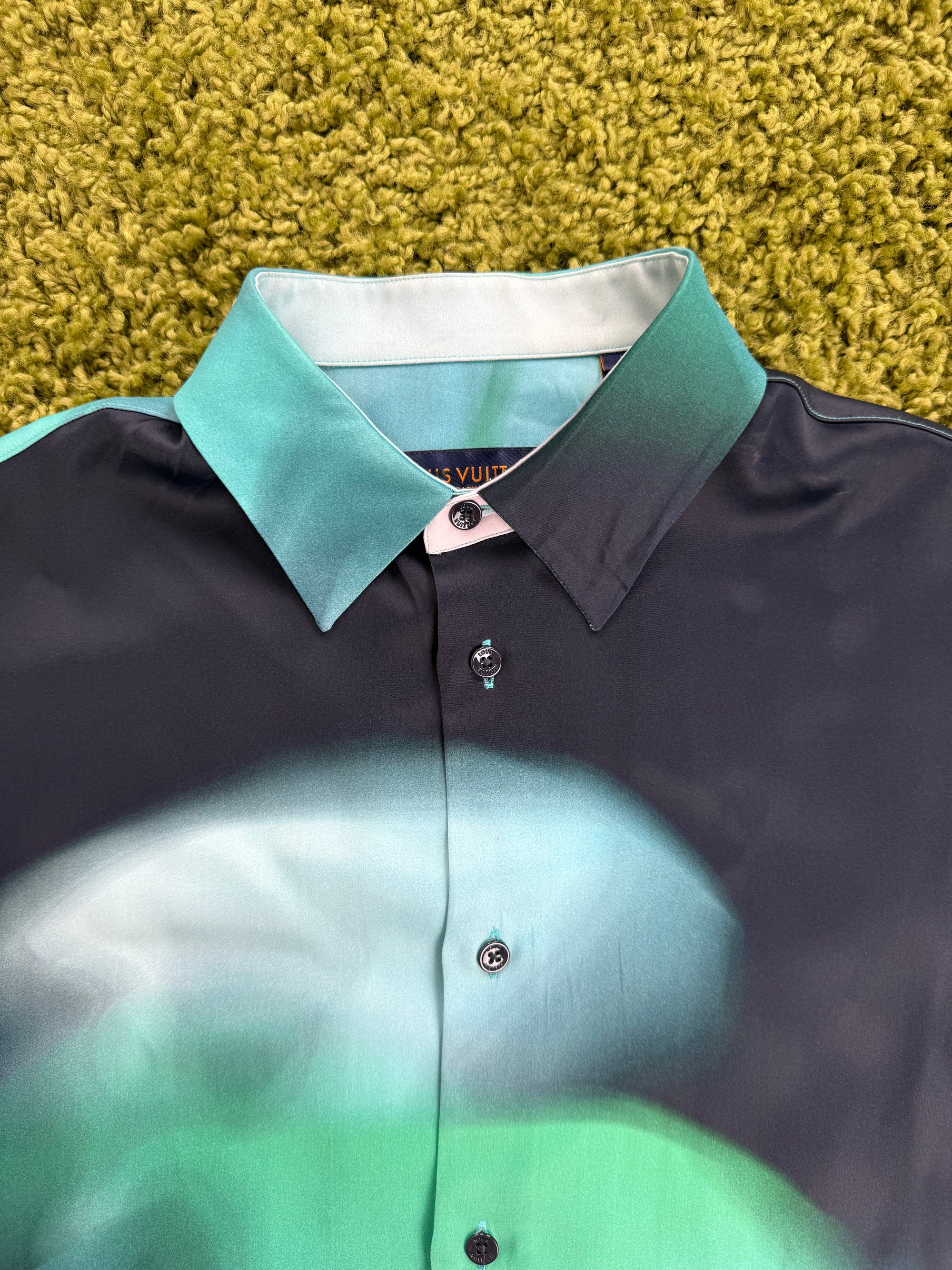 Camicia Louis Vuitton Blu Verde S